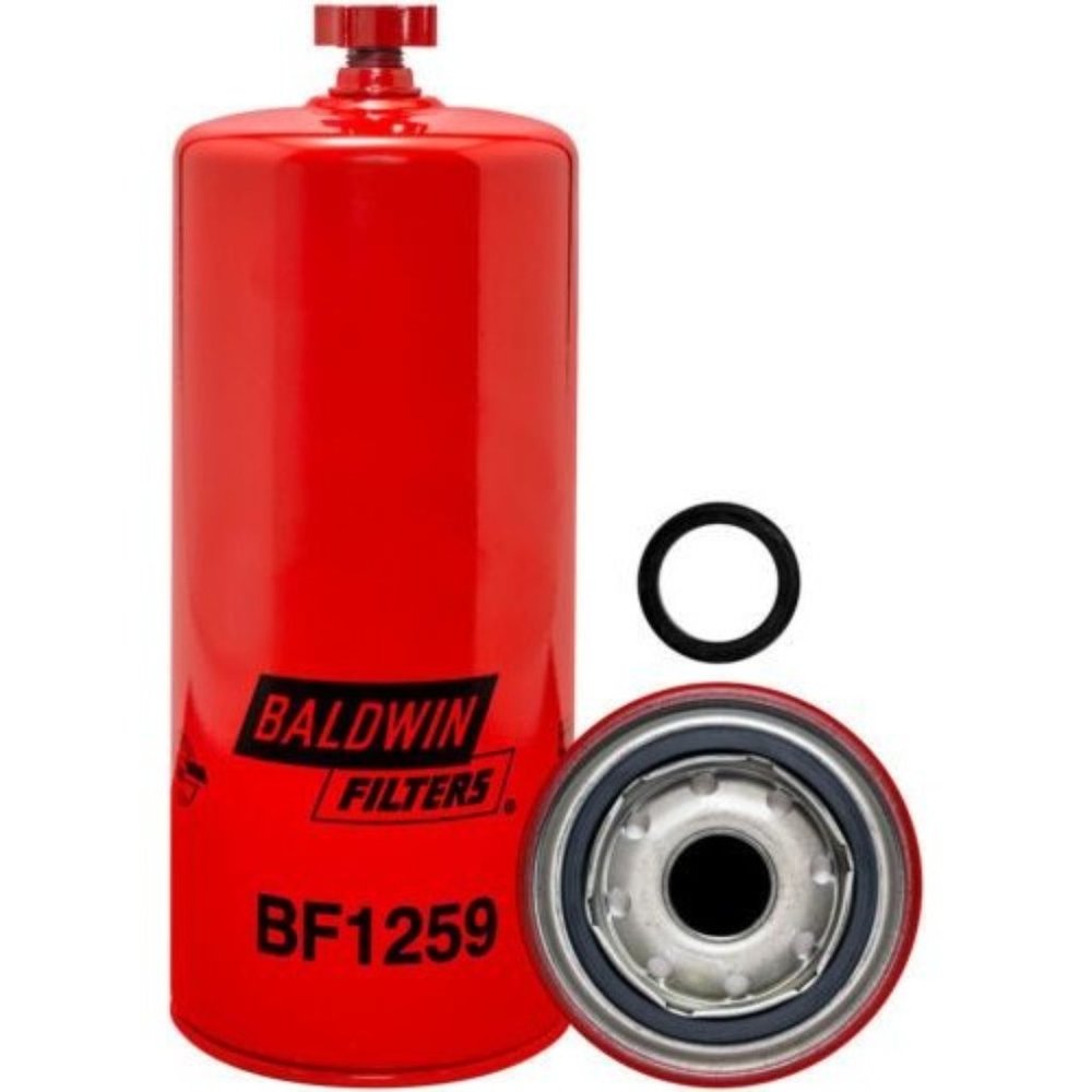 1 Baldwin Filters BF1259, NEW Fuel/Water Separator,  with Spin-on with Drain